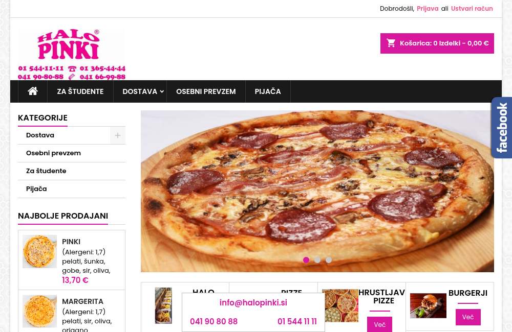 halopinki.si &mdash; online store, English version